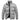 Gray puffer jacket on a white background