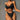 Midnight Wave Textured Bikini Set