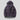 Purple puffer jacket on a light gray background