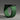Green watch strap on a gray background