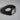 Black smartwatch with a logo on a gray background